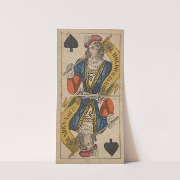 Jack of Spades. (1850) by Carl Holdhaus