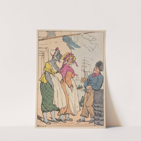 Jack Tar admiring the fair sex (1815) by Thomas Rowlandson