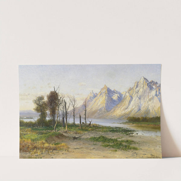 Jackson Lake in Wyoming by John Fery