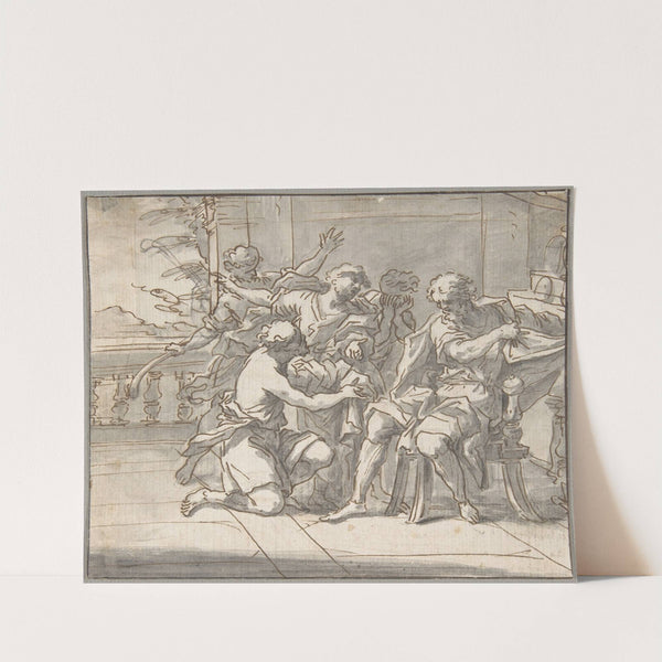 Jacob Gives Joseph a Coat of Many Colors by Daniel Seiter