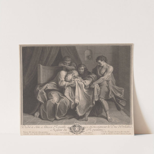Jacob is shown Joseph’s bloody garment by Francois de Poilly