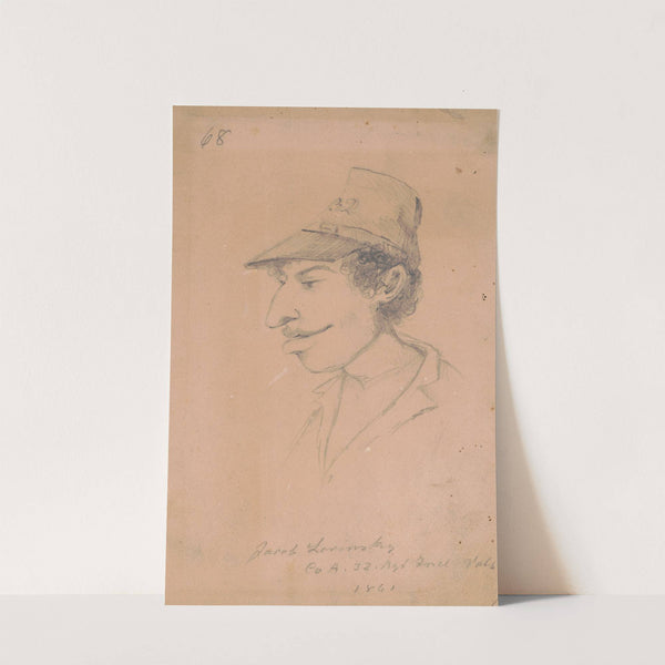 Jacob Labinsky, Company A, 32nd Regiment, Indiana Volunteers ‘The Camp Comedian’ (1861) by Adolph Metzner