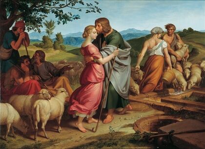 Jacob meets Rachel with her father’s herds
