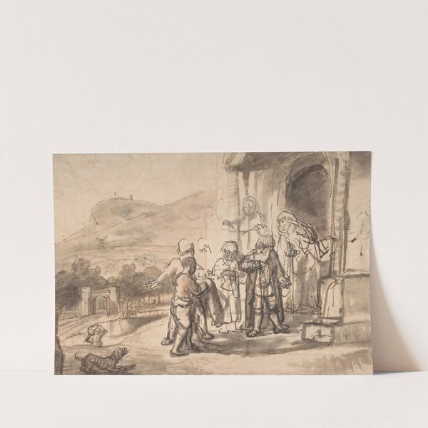 Jacob Receiving Joseph’s Blood-Stained Cloak (ca. 1653) by Nicolaes Maes