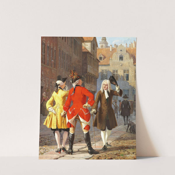 Jacob v. Thybo og Jean de France by Wilhelm Marstrand