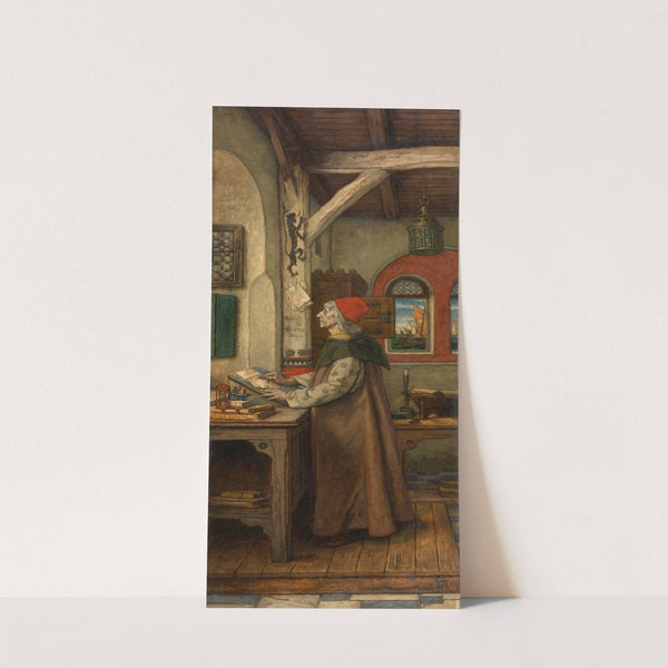 Jacob van Maerlant Writing His Spieghel Historiael (1889) by Albert Frans Lieven De Vriendt