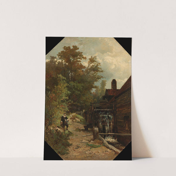 Jacob van Ruisdael Sketching a Watermill by Gerard Bilders