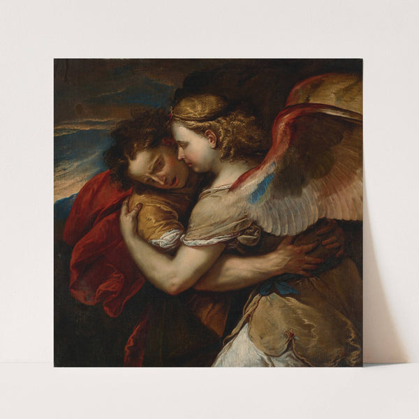 Jacob wrestling the Angel by Luca Giordano