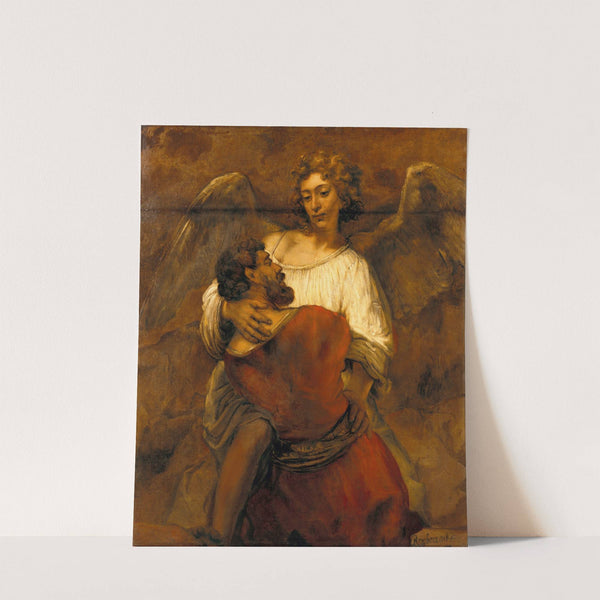 Jacob Wrestling with the Angel by Rembrandt van Rijn