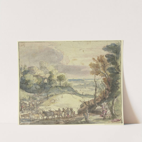 Jacob wrestling with the angel by Paul Bril