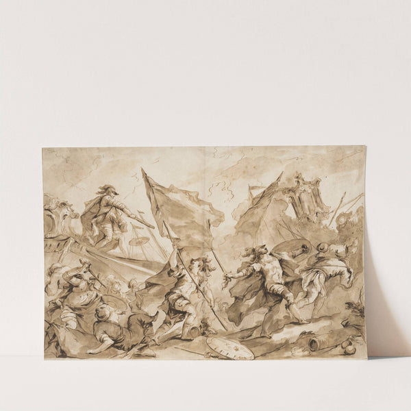 Jacopo Marcello Directing the Assault of Gallipoli by Giovanni Antonio Guardi