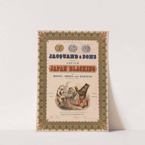 Jacquand & Sons – celebrated French Japan blacking for boots, shoes and harness by J. J. Grandville