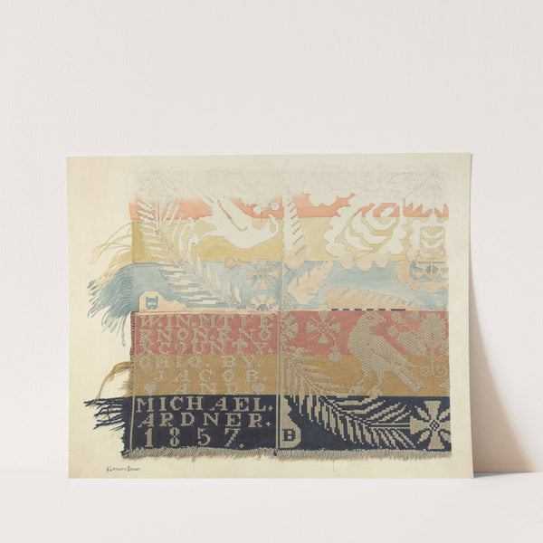 Jacquard coverlet by H. Langden Brown