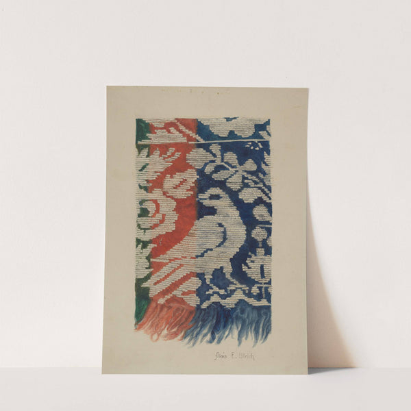 Jacquard Coverlet (Detail) by Alois E. Ulrich