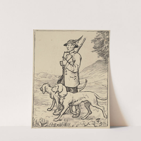 Jäger (ca 1905) by Hans Thoma