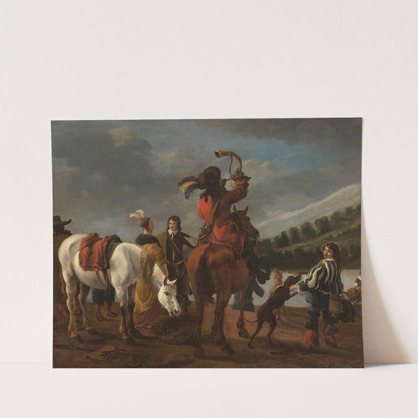 Jagershalte by Jan Baptist Wolfaerts