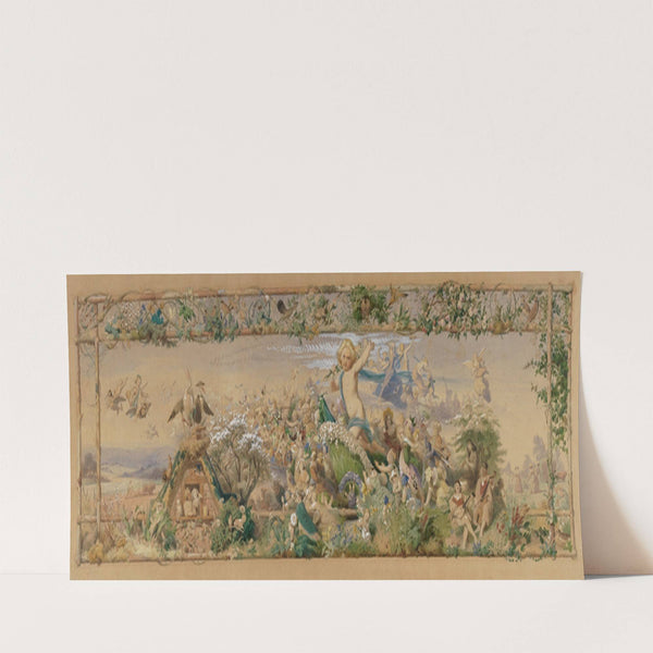 Jahreszeitenzyklus; Der Frühling (1861) by Adolf Schrödter