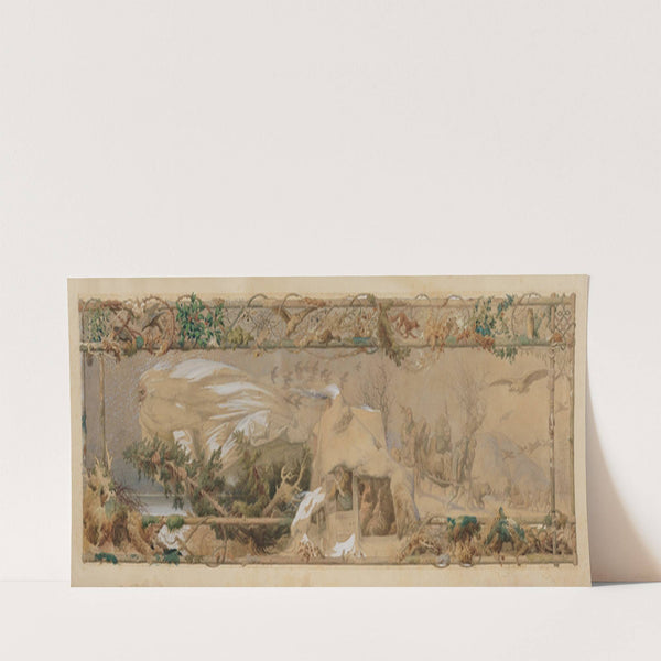 Jahreszeitenzyklus; Der Winter (1863) by Adolf Schrödter