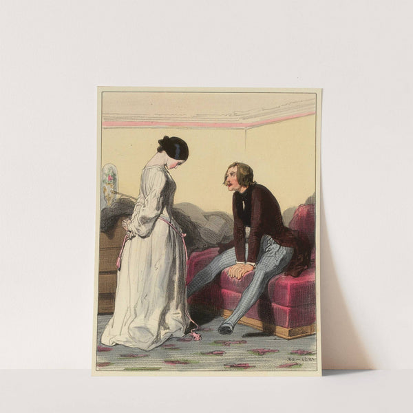 J’ai eu bien du chagrin allez Mon bon Henri, depuis que je ne vous ai vu j’ai perdu mosieu sic Fortuné by Paul Gavarni