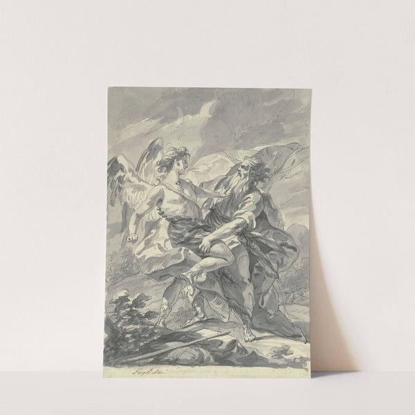 Jakob ringt mit dem Engel by Gregorio Guglielmi