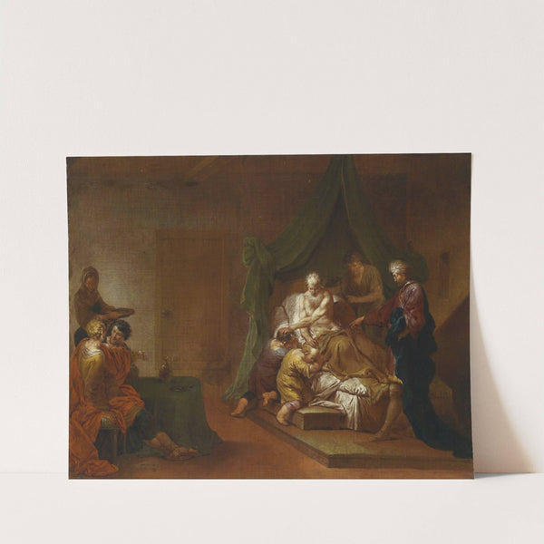 Jakob segnet die Söhne Josephs by Januarius Zick