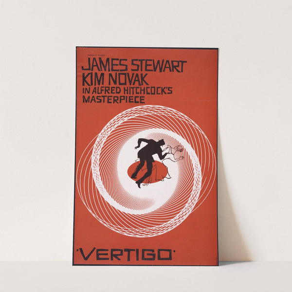 James Stewart, Kim Novak in Alfred Hitchcock’s masterpiece, Vertigo (1961) by Saul Bass