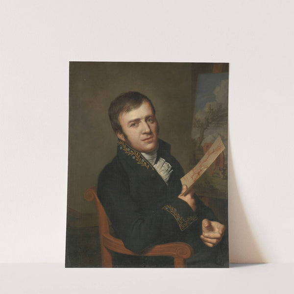 Jan (Baptist) Kobell II (1778-1814), Painter, in the Uniform of a Member of the Royal Institute of Science, Literature and the Fine Arts by Willem Bartel van der Kooi