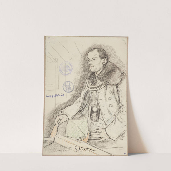 Jan Szkuta, sierżant kawalerii Legionów Polskich by Leopold Gottlieb