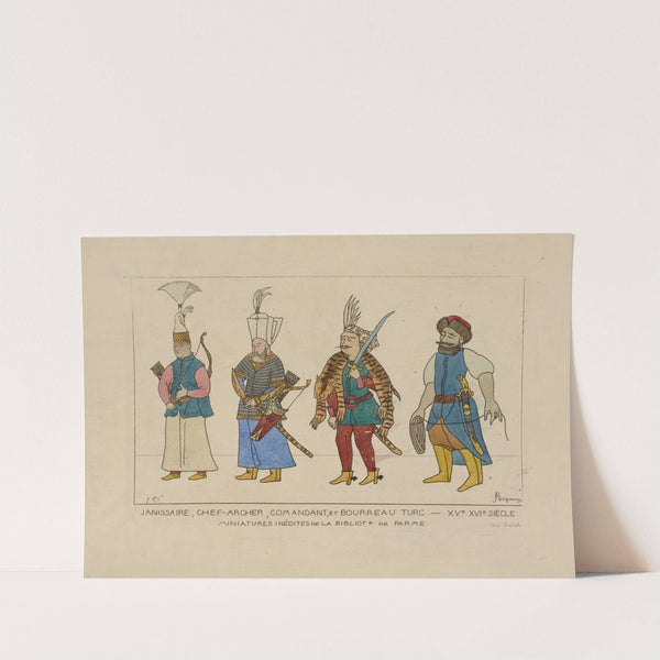 Janissaire, chef-archer, comandant, et bourreau Turc. XVe XVIe siècle by Raphaël Jacquemin