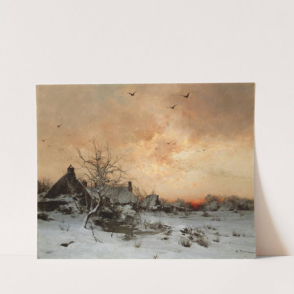 January-Cernay-near Rambouillet by Léon-Germain Pelouse