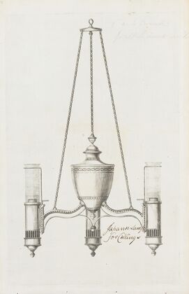 Japan lamp for ceiling (ca. 1790)