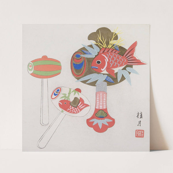 Japanese Folk Toys (Kyōdo gangu shū ; haru) Pl.02 (1935) by Yamashita Hakuba