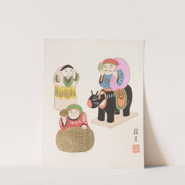 Japanese Folk Toys (Kyōdo gangu shū ; haru) Pl.15 by Yamashita Hakuba