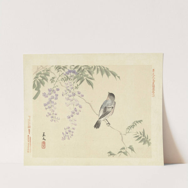 Japanese wisteria and Eurasian bullfinch (1892) by Matsumura Keibun