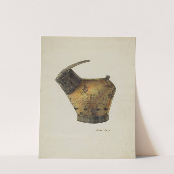 Japanned Coal Scuttle by John Hall