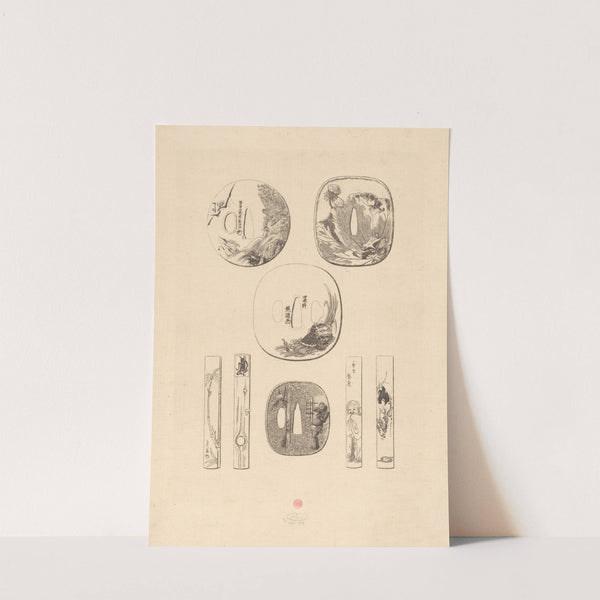 Japanse gespen met verschillende motieven (1856-1897) by Henri-Charles Guérard