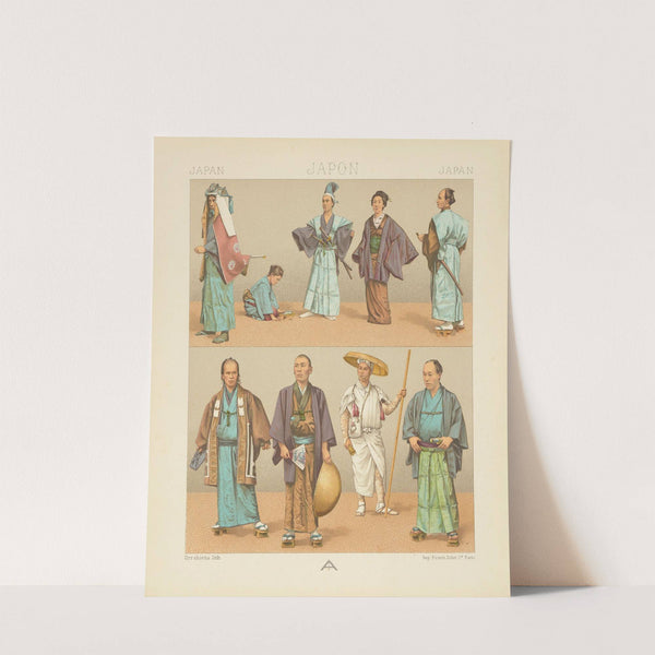 Japonais des diverses castes (1876-1888) by Auguste Racinet