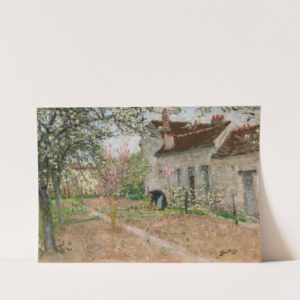 Jardin à Veneux by Pierre-Eugène Montézin