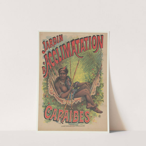 Jardin d’Acclimatation. Caraïbes (1892) by lith. Henry Sicard & Farradesche