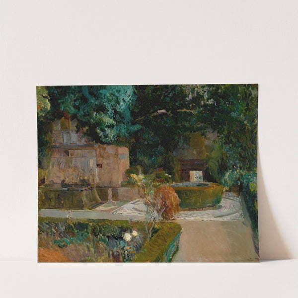 Jardín de los Adarves, Alhambra, Granada by Joaquín Sorolla