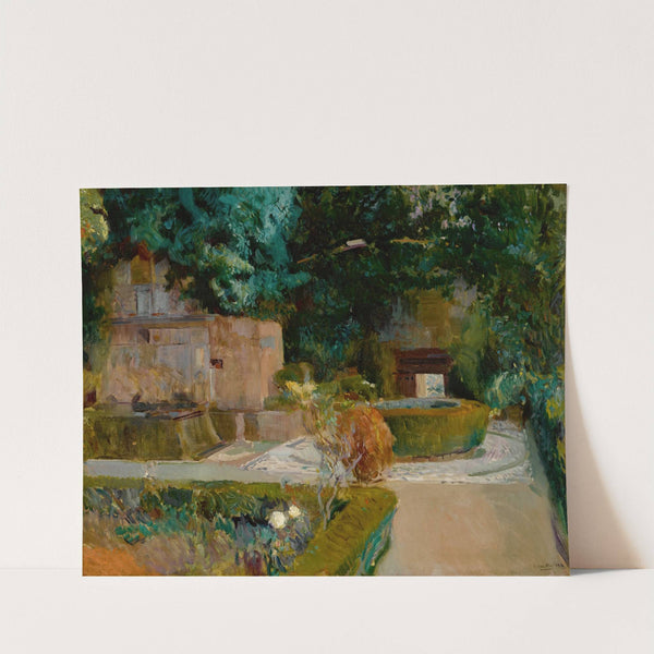 Jardín De Los Adarves, Alhambra, Granada  by Joaquín Sorolla