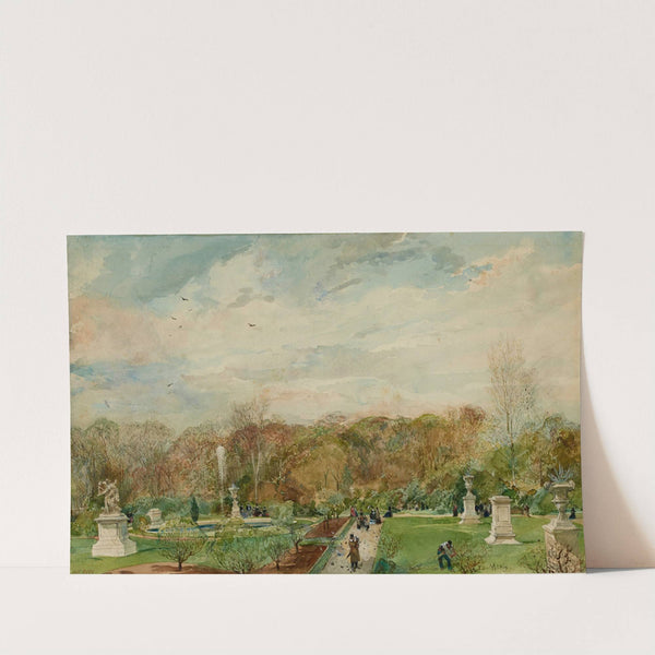 Jardin des Tuileries, pelouses du jardin réservé (1915-1945) by Edmond Morin