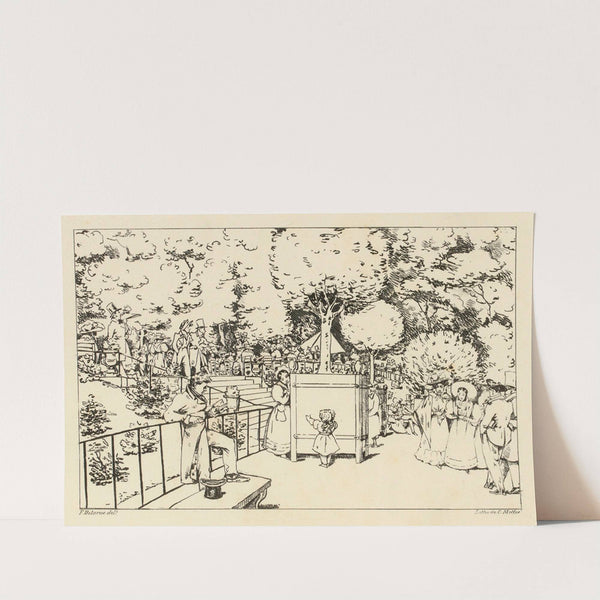 Jardin du Luxembourg (1827) by Félix Fortuné Delarue