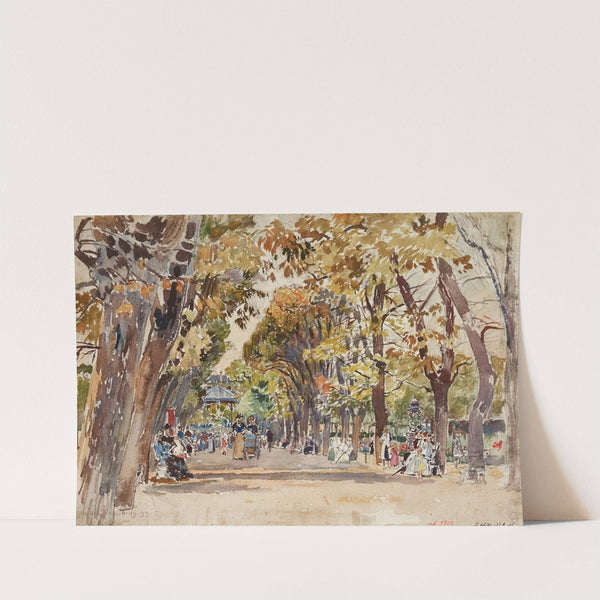 Jardin public à Paris, en 1899 (1899) by Frédéric Houbron