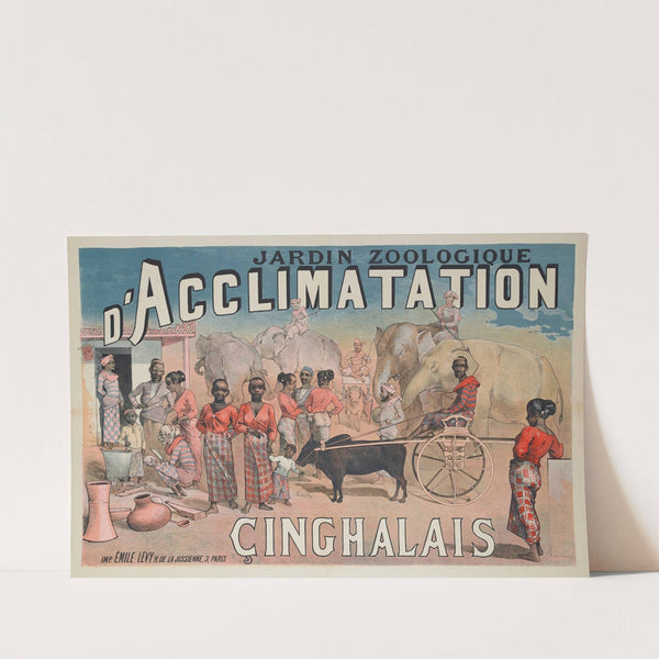 Jardin Zoologique D’acclimatation Cinghalais (1883-1886) by Imp. Emile Lévy