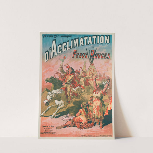 Jardin Zoologique D’acclimatation Peaux Rouges (1884-1886) by Imp. Emile Lévy