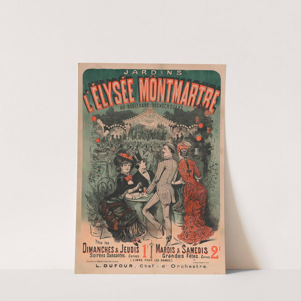 Jardins de l’Elysée Montmartre (1886) by Imp. Delanchy, Ancourt & Cie