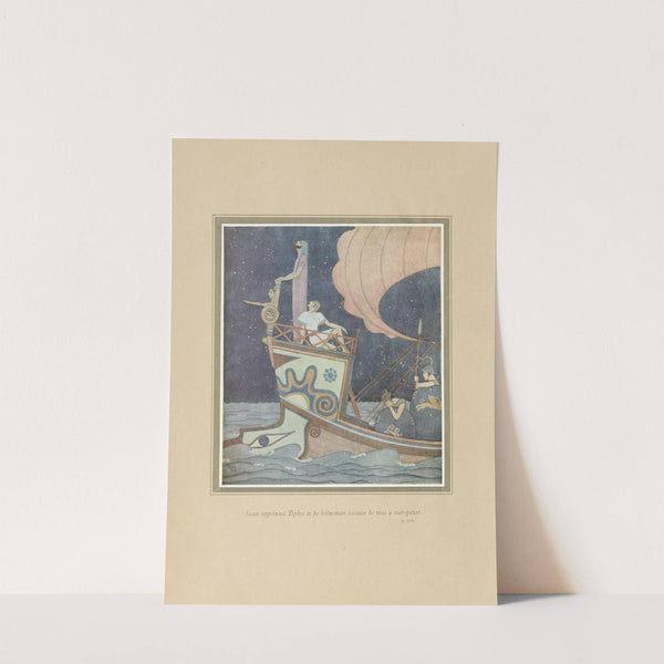 Jason appointed Tiphys to be helmsman because he was a star-gazer (1919) by Edmund Dulac