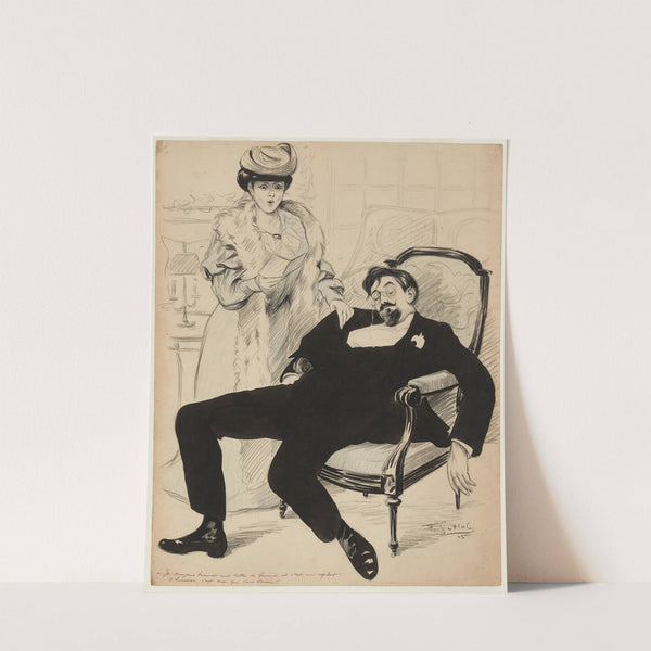 Je croyais trouver une lettre de femme et c’est un exploit d’huissier, c’est moi qui suis saisie (1905) by Fernand Louis Gottlob