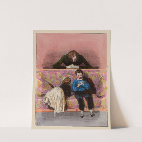 Je le dirai. que t’as encore pris dans le petit pot, du rouge que Maman se met (1838-1840) by Paul Gavarni